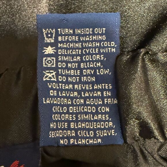 Catalina Satin High Waisted Wide Leg Ankle Cinch Cargo Pants Black Large - Picture 8 of 8